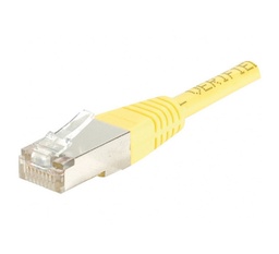 Cordon RJ45 catégorie 6 F/UTP jaune - 0,3 m [842035]