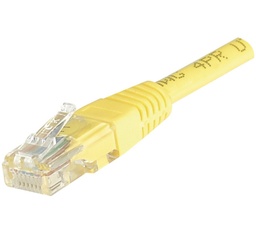 Cordon RJ45 catégorie 6 U/UTP jaune - 0,5 m [245700]