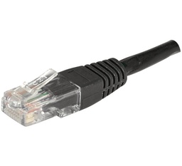 Cordon RJ45 catégorie 6 U/UTP noir - 5 m [246776]