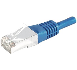 Cordon RJ45 catégorie 6 S/FTP bleu - 0,3 m [856823]