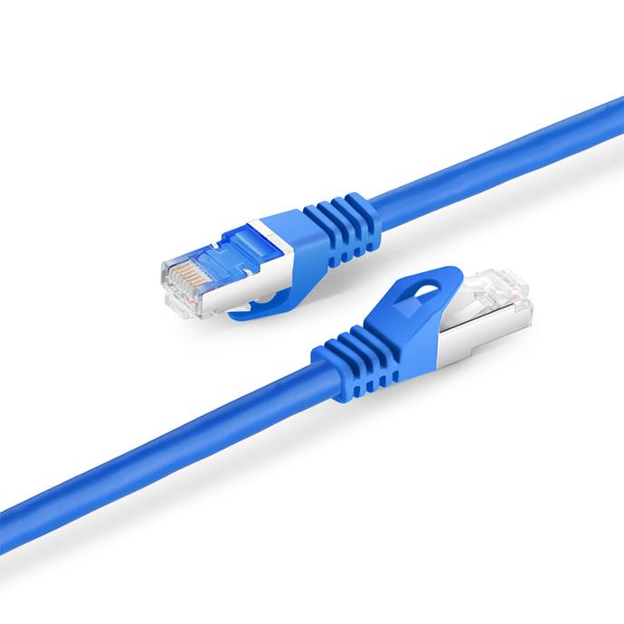 Cordon RJ45 catégorie 6 F/UTP bleu - 0,15 m
