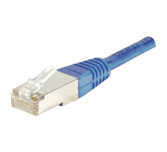 Cordon RJ45 catégorie 6 F/UTP bleu - 0,3 m