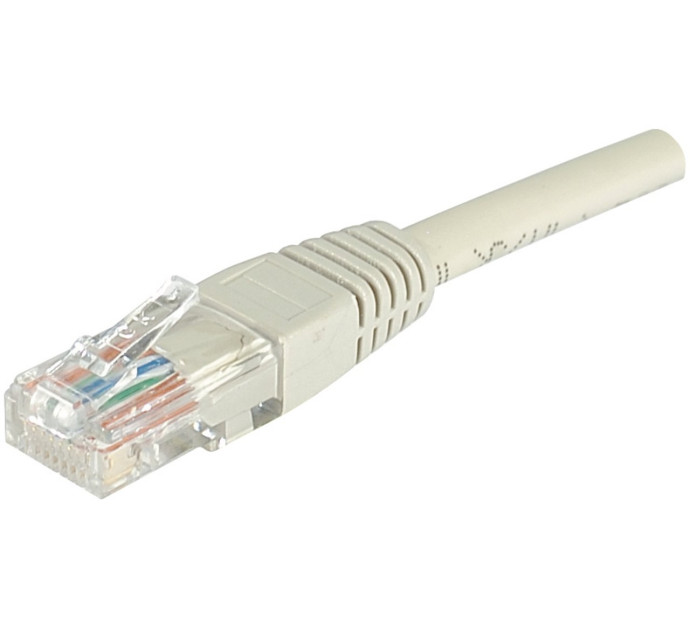 Cordon RJ45 catégorie 6 U/UTP gris - 5 m