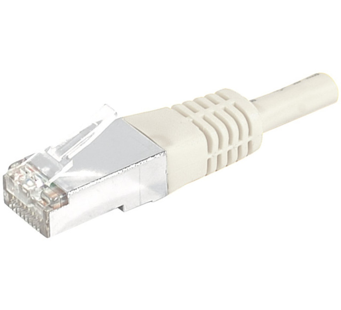 Cordon RJ45 catégorie 6 S/FTP gris - 0,3 m