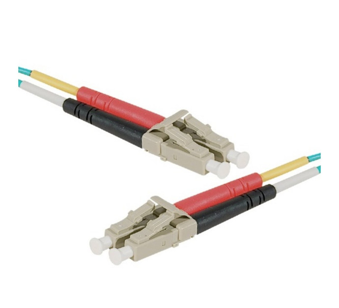 Jarretière optique duplex 2.0mm OM3 50/125 LC-UPC/LC-UPC aqua - 10m