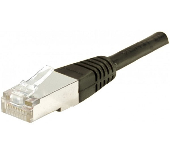 DEXLAN Cordon RJ45 catégorie 6A F/UTP noir - 0,15 m