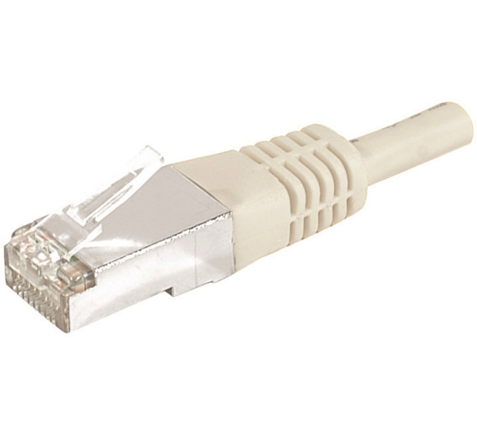 Cordon RJ45 catégorie 6A F/UTP gris - 10 m